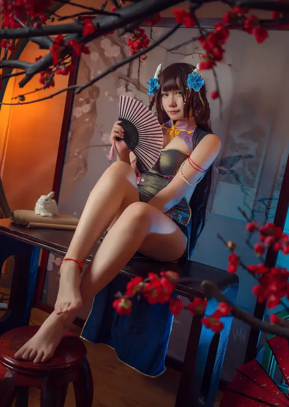 麻花酱 – NO.103 比睿旗袍+泳装 19
